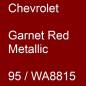 Preview: Chevrolet, Garnet Red Metallic, 95 / WA8815.